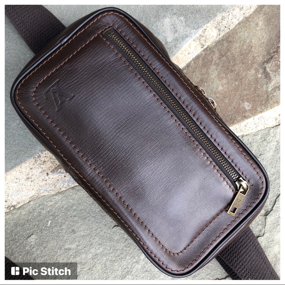 💯Authentic Louis Vuitton Sioux Utah Brown Waist Body Bag - Unisex ❤️VERY RARE❤️ - Picture 15 of 16